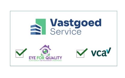 Vastgoed Service schittert opnieuw met EFQ- en VCA-certificering